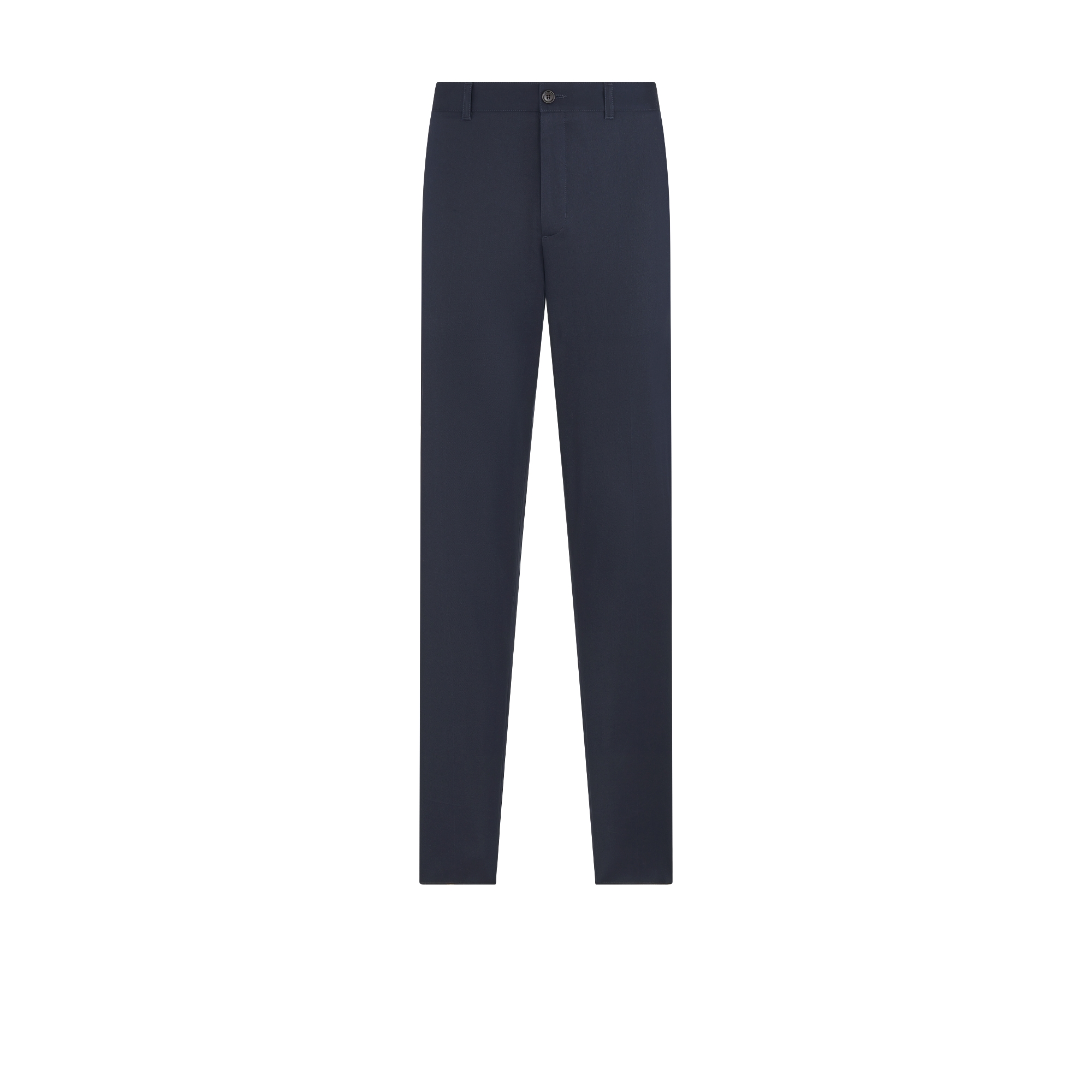 Chinos Navy Blue Stretch Cotton Gabardine E01