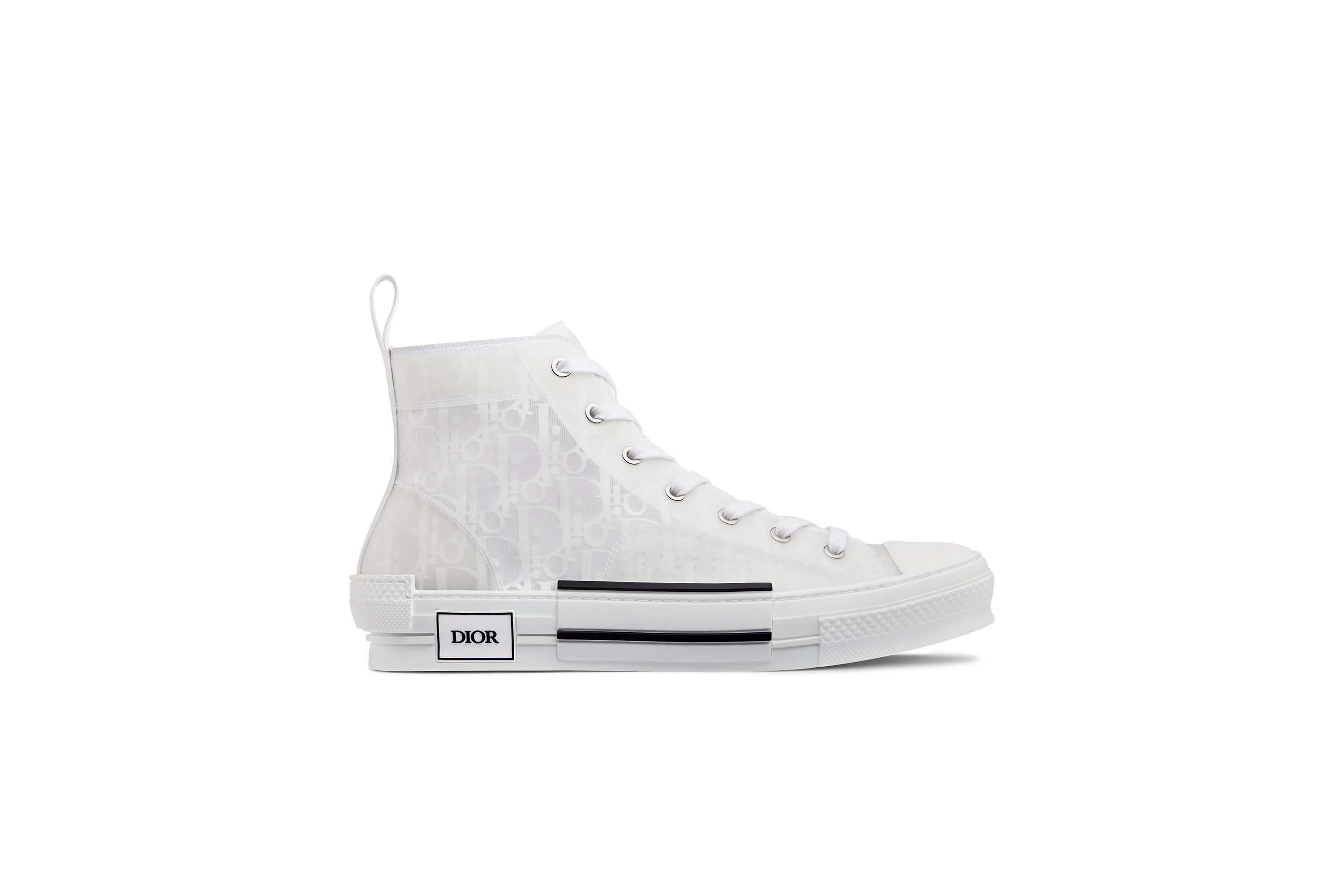 B23 High-Top Sneaker White Dior Oblique Canvas E02