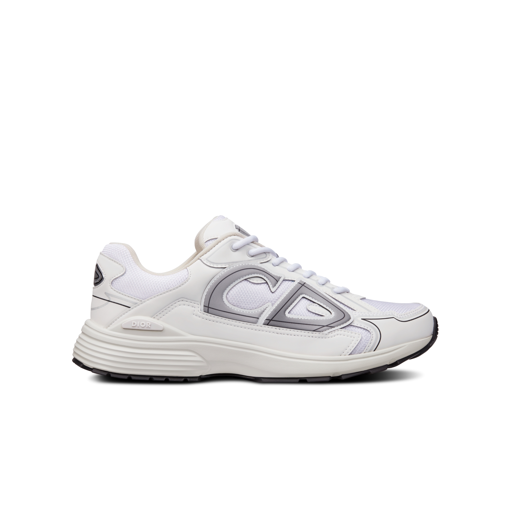 Sneaker B30 Maille blanche et tissu technique blanc E02