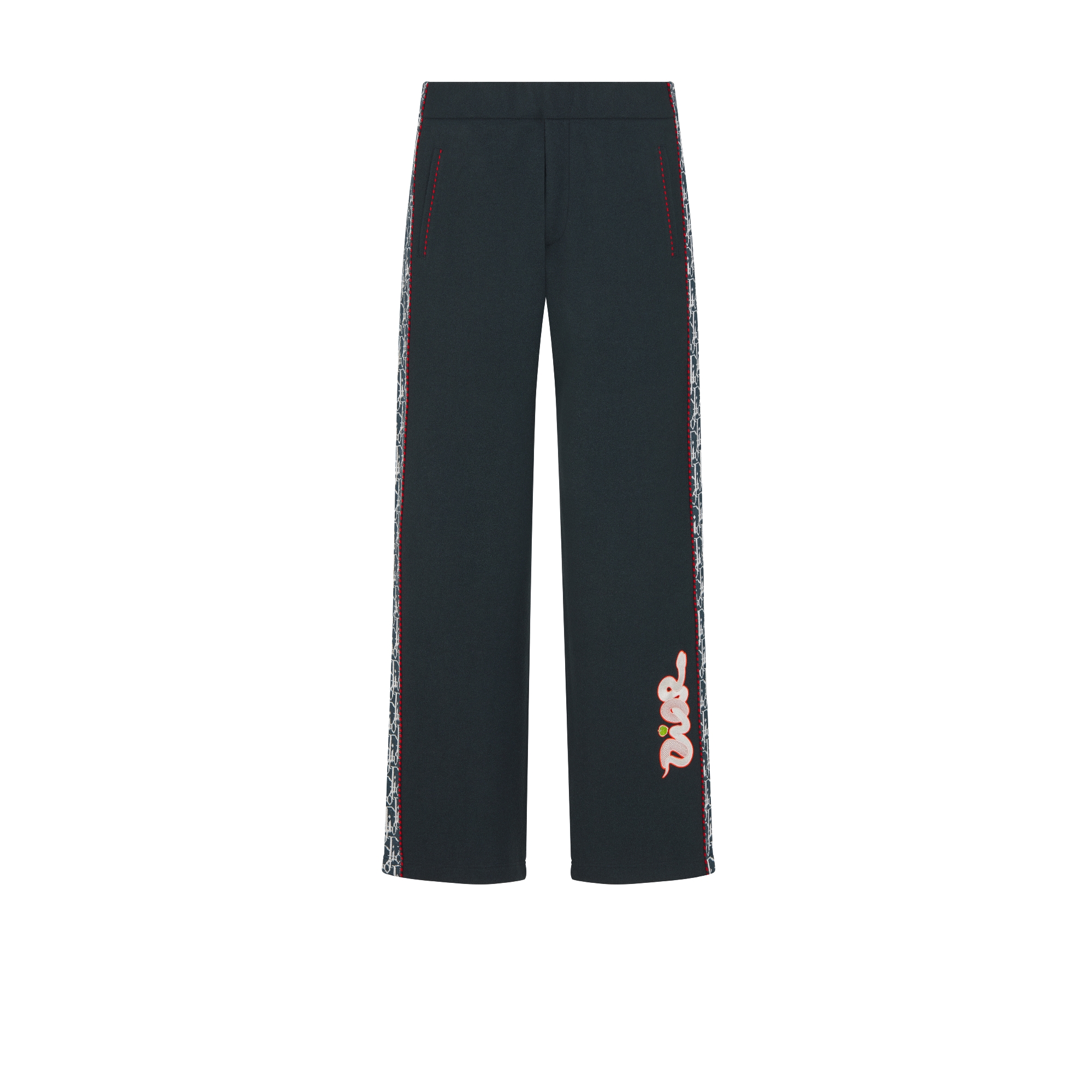 Pantalon de jogging DIOR AND KAWS Jersey de laine vierge bleue E01