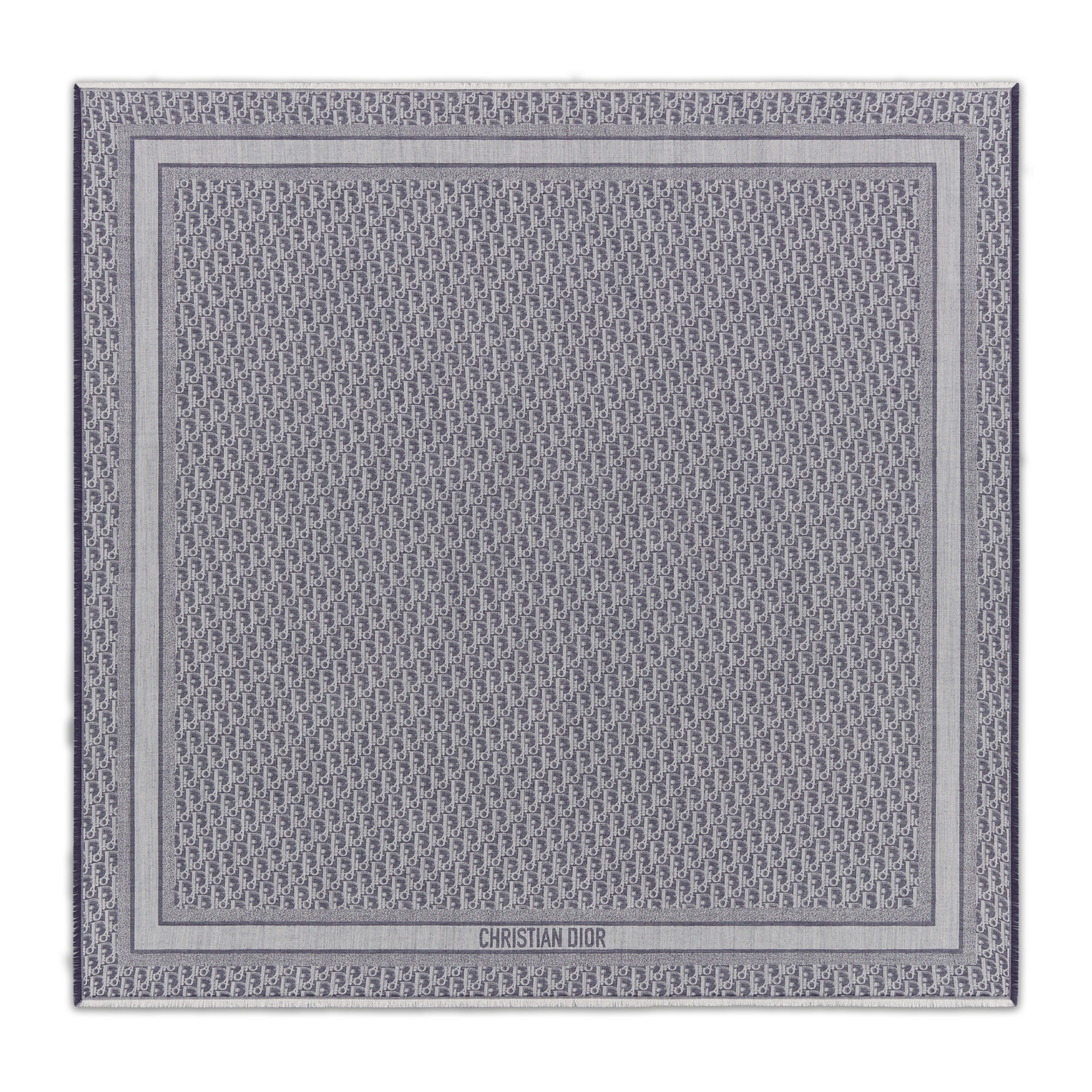 undefined Navy Blue Silk, Wool and Cashmere E01