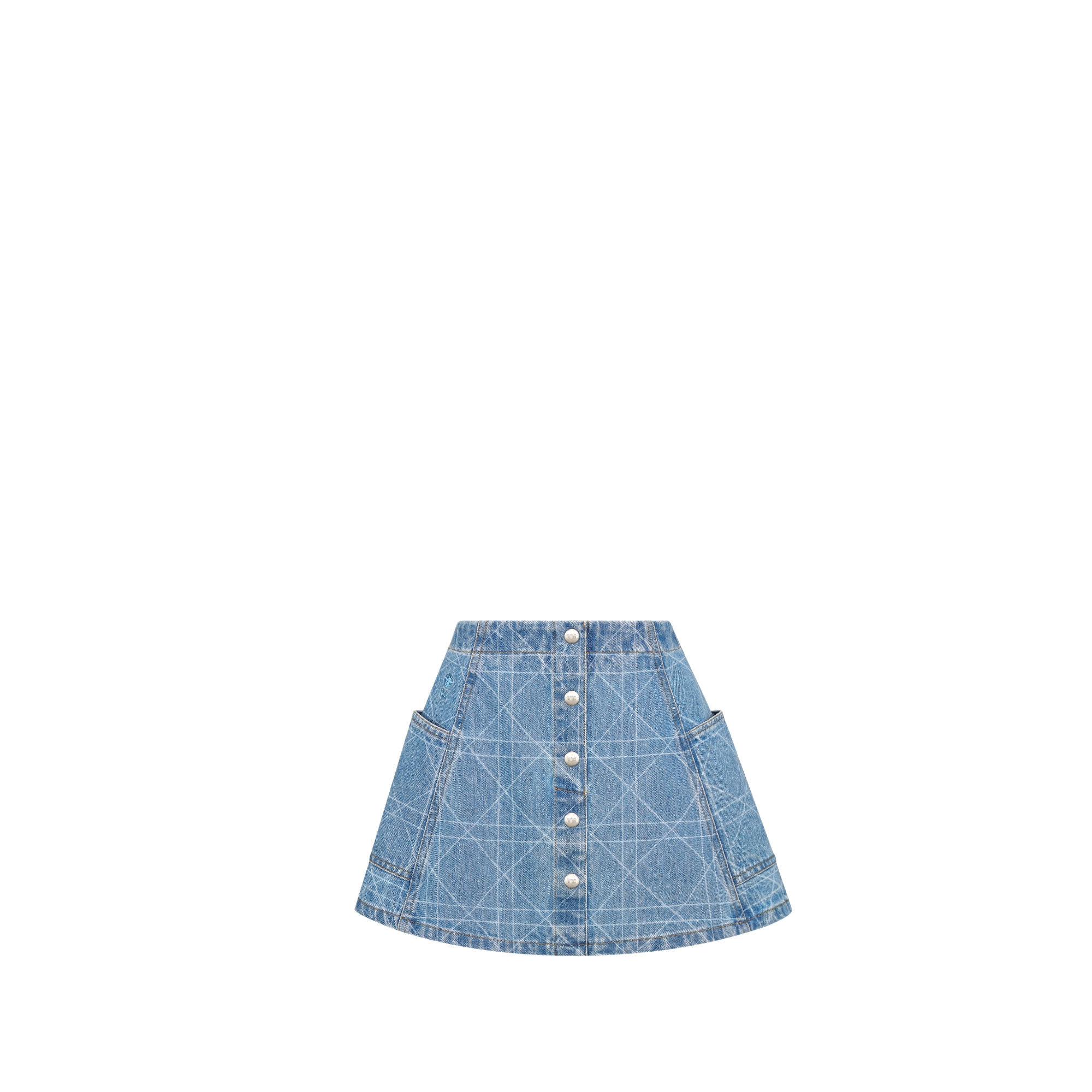 undefined Blue Cannage Cotton Denim E01