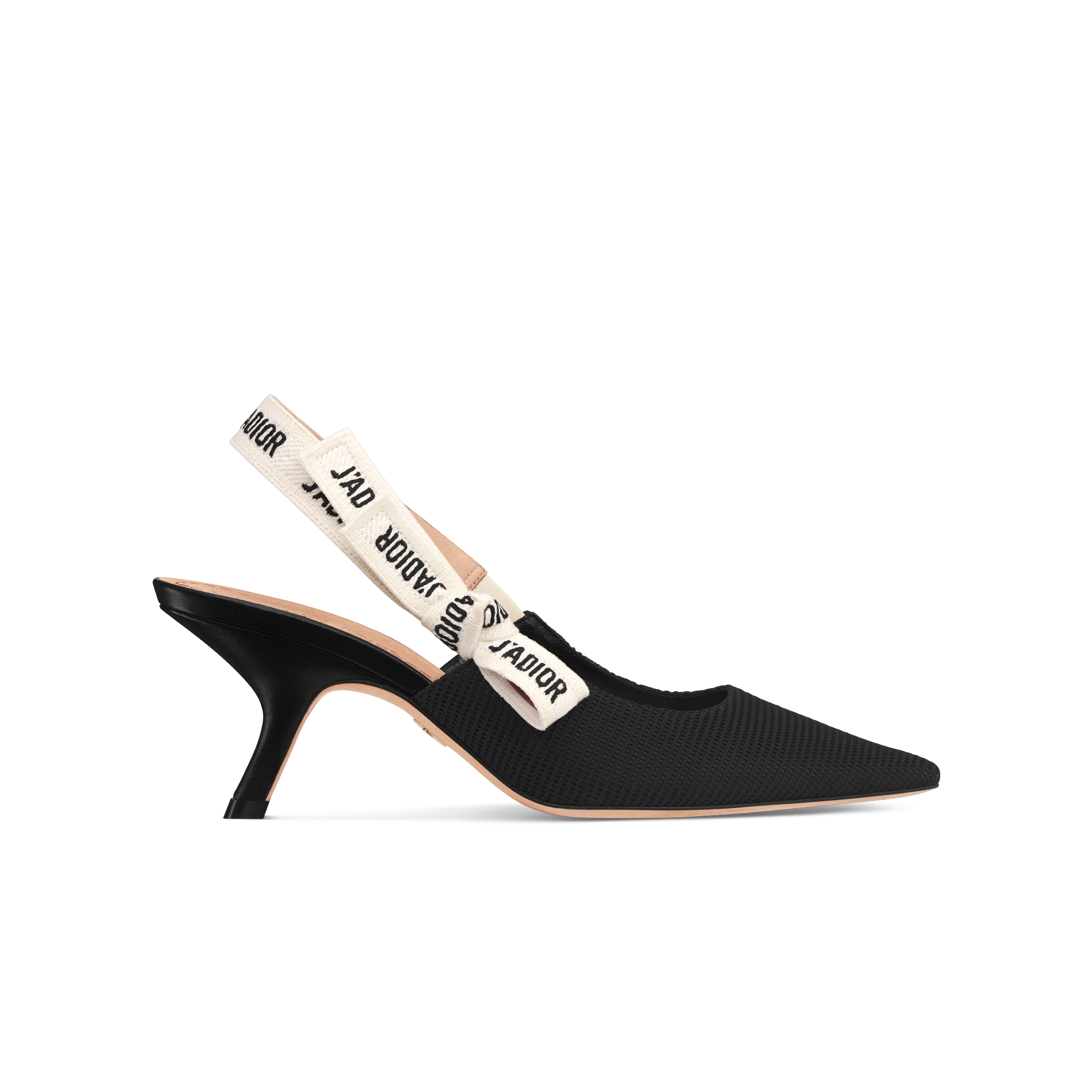 J'Adior Slingback Pump Black Technical Fabric E02
