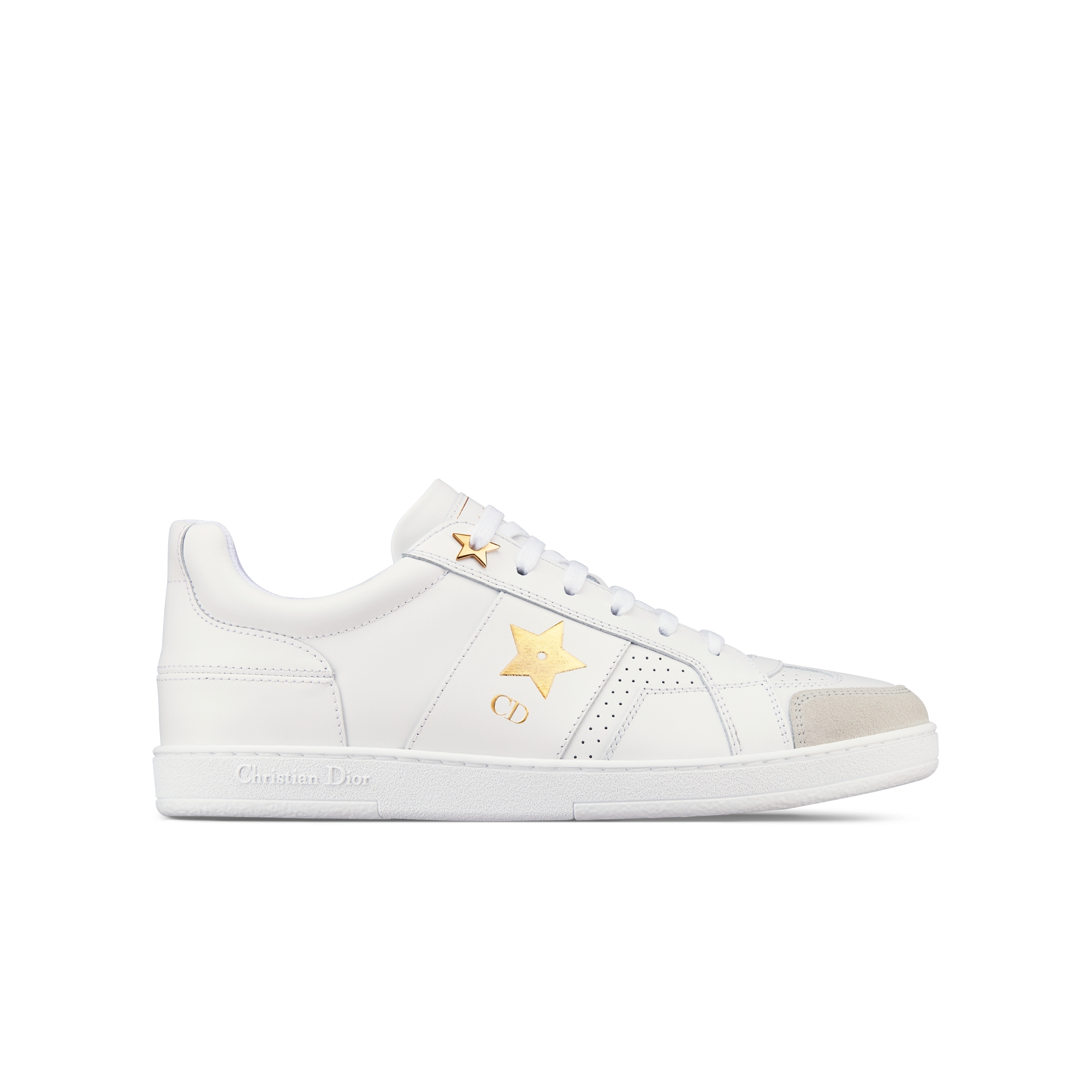 Dior Star Sneaker White Calfskin and Suede Calfskin E02